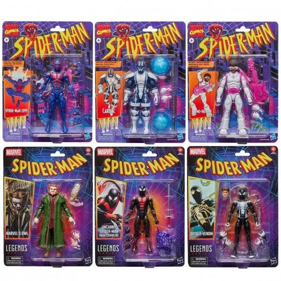 マーベルレジェンド・スパイダーマン6種類セット マーベル・レジェンズ レトロ・コレクション スパイダーマン 6種セット
