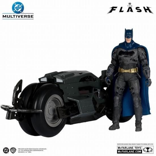 DC マルチバース ザ・フラッシュ バットマン & バットサイクル 【予約