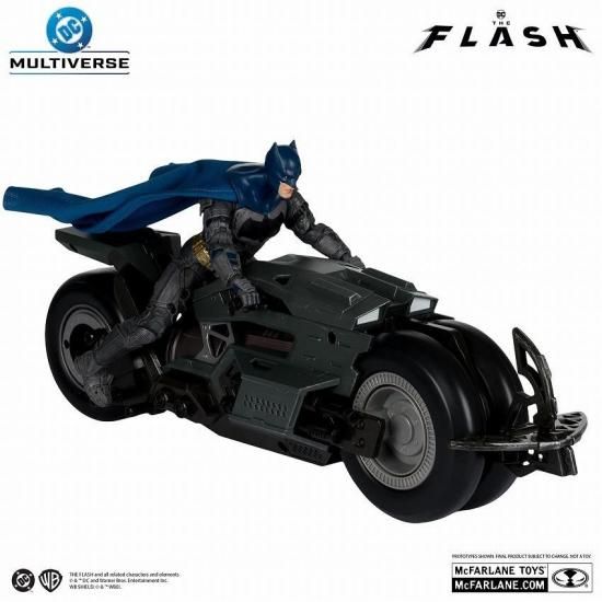 マクファーレントイズ　バットマン&バットサイクル　4点セット　DCマルチバース DC マルチバース ザ・フラッシュ バットマン & バットサイクル 【予約