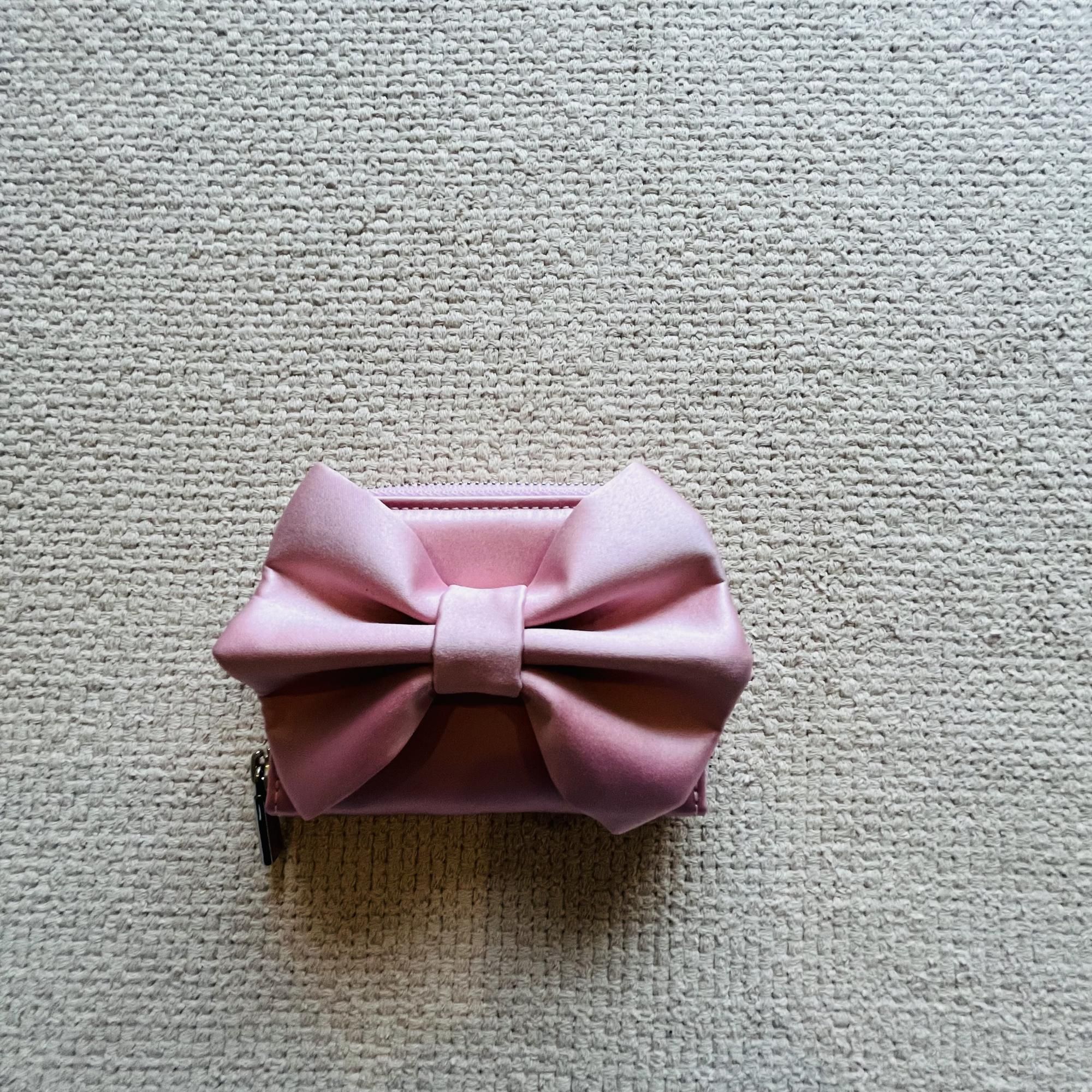 【新品未使用】 MUGUETミュゲ リボンバッグJ.B.luxe rouge MUGUET ribbon bag