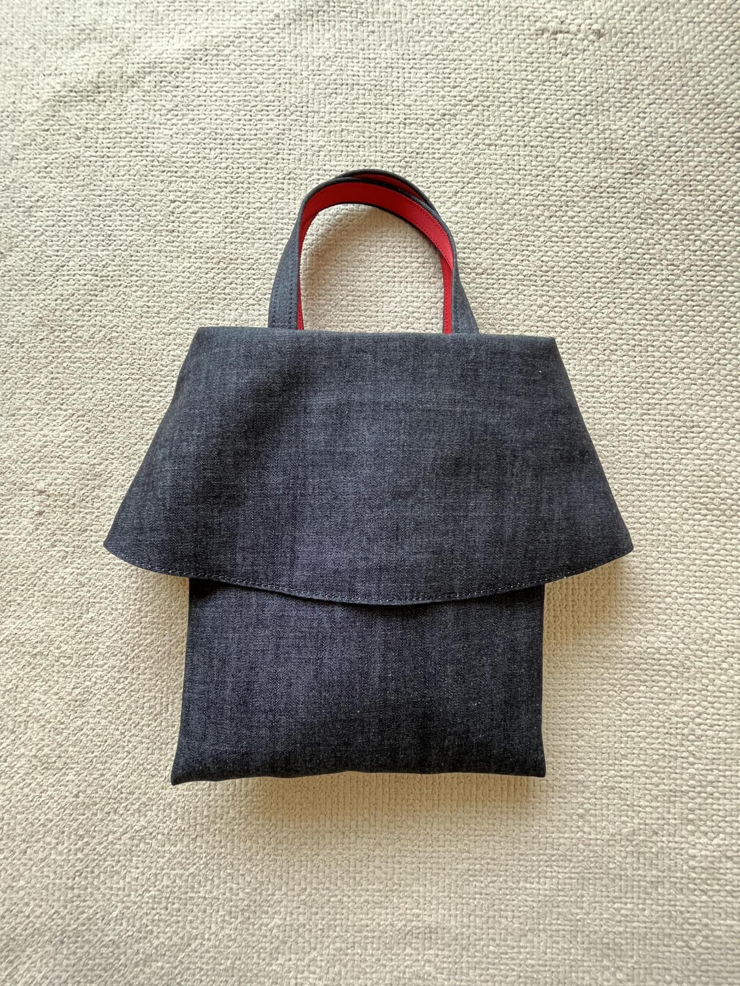 flare bag mini BIG dot - MUGUET ribbon bag