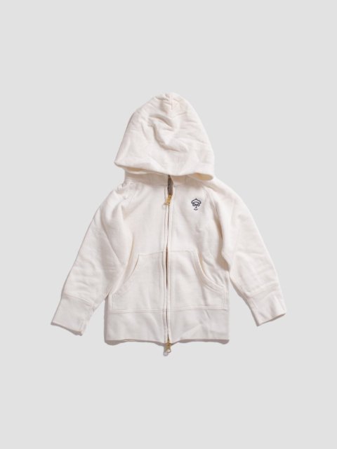 Kids zip hoodie WHITEBEIGE