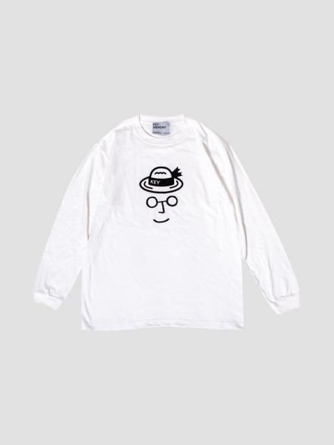 Straw long T-shirts WHITE