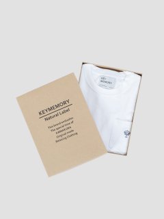 Natural Label Pocket T-shirts WHITE