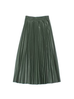 Synthetic leather skirt GREEN