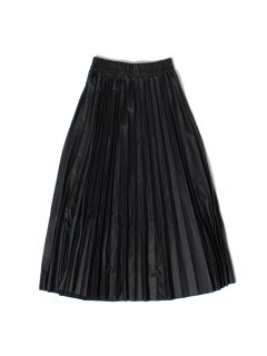 Synthetic leather skirt BLACK