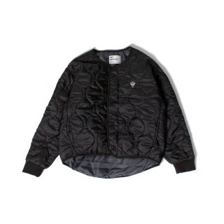 Quilt short jacket BLACK