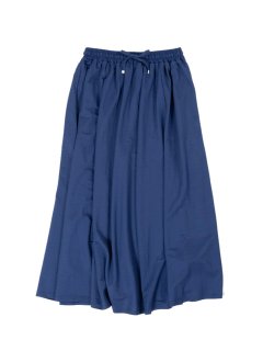 Cool touch gather skirt BLUE