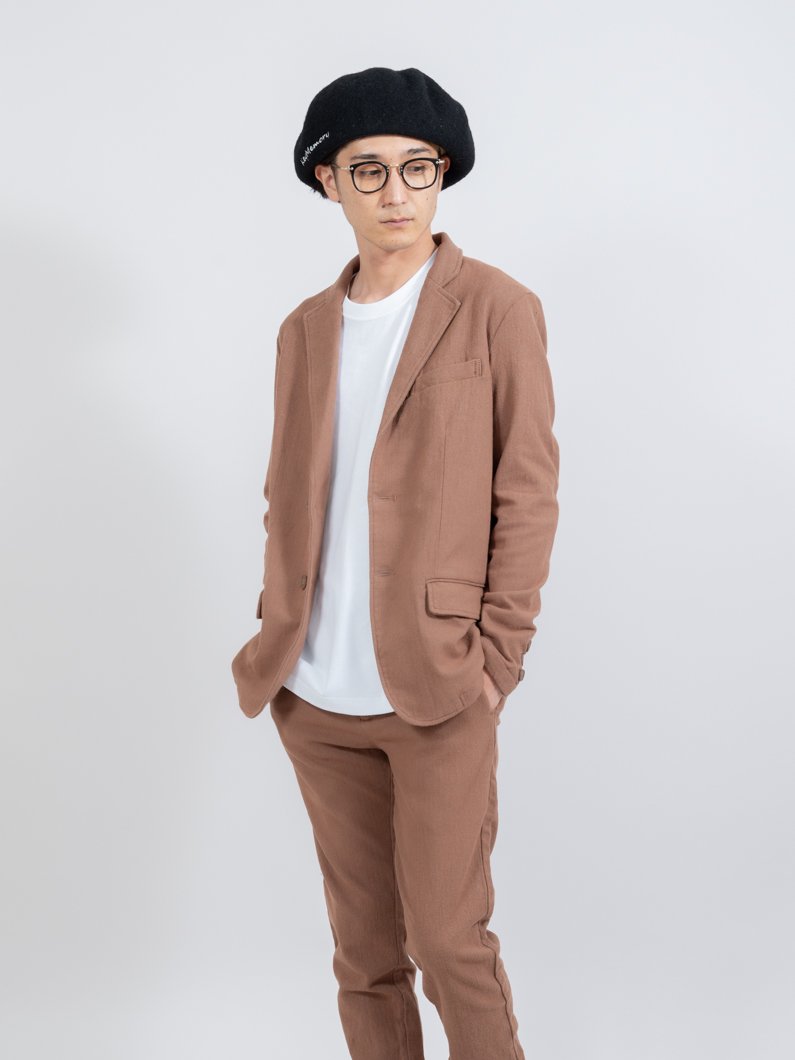 鎌倉メイドの茶色セットアップスーツ｜KEYMEMORY公式通販