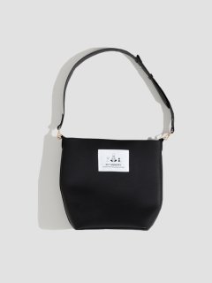 Syntetic leather bag BLACK