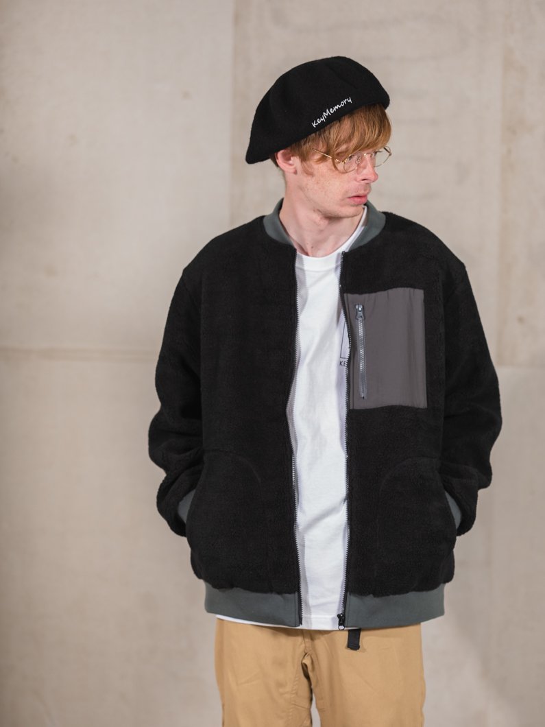 Boa blouson BLACK | 新作ボアブルゾン - KEY MEMORY Online Shop｜鎌倉ファッションブランド【公式通販】