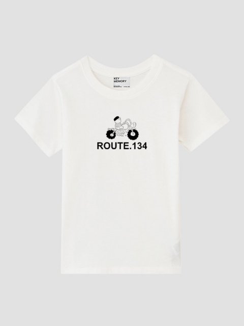 Route134 T-shirts WHITE