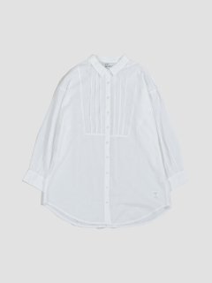 Tuck tunic shirts WHITE