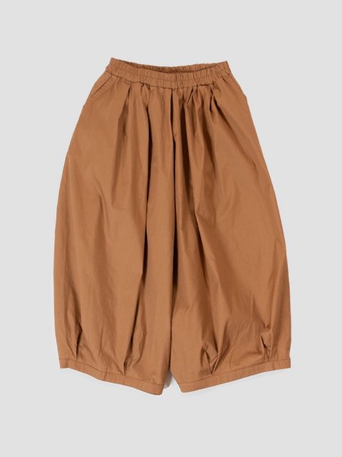 Culotte tuck pants BROWN