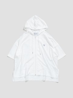 Cooltouch zip hoodie WHITE