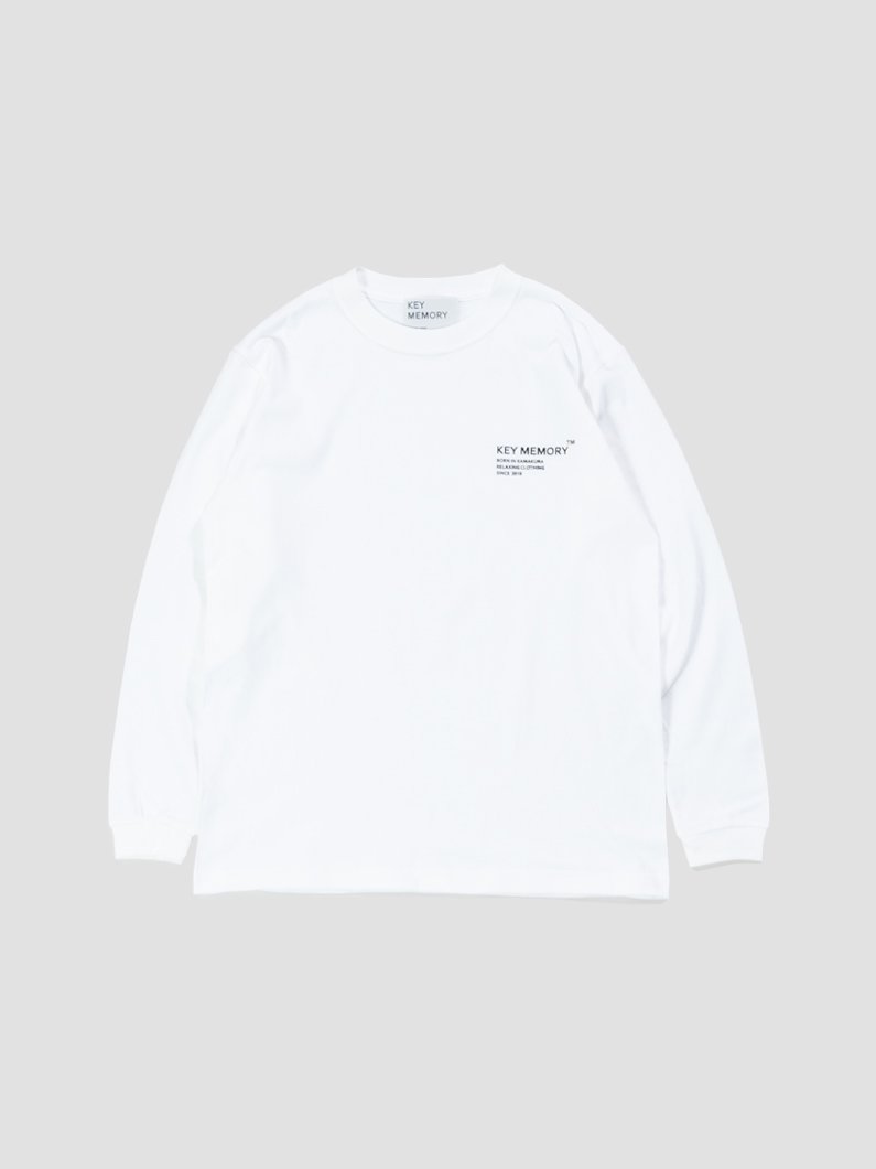 TM long T-shirts WHITE | 鎌倉生まれKEY MEMORYの新作ロゴ長袖 TM long T-shirts WHITE | 鎌倉生まれKEY MEMORYの新作ロゴ長袖