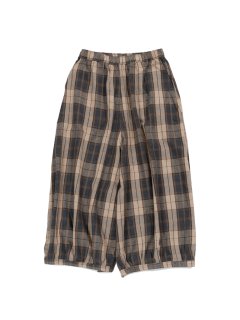 Flannel balloon pants BE×BR