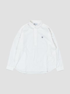 Snap pullover shirts WHITE