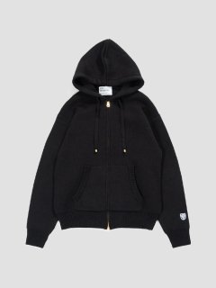 Milanorib zip hoodie BLACK