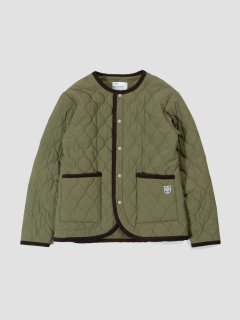 Fleece quilt jacket OLIVE