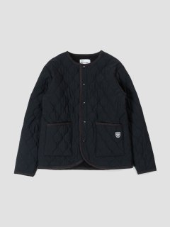 Fleece quilt jacket BLACK