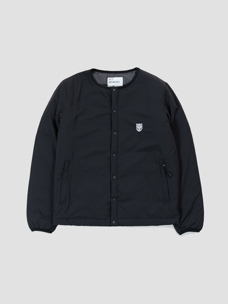 Inner puff jacket BLACK | キーメモリーのシンプルかつ羽織りやすい
