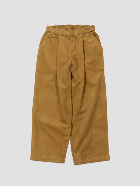 Corduroy tuck pants MUSTARD