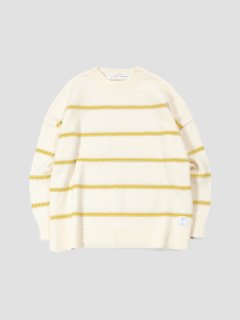<img class='new_mark_img1' src='https://img.shop-pro.jp/img/new/icons1.gif' style='border:none;display:inline;margin:0px;padding:0px;width:auto;' />Stitch border knit IVORY
