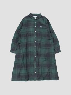 <img class='new_mark_img1' src='https://img.shop-pro.jp/img/new/icons1.gif' style='border:none;display:inline;margin:0px;padding:0px;width:auto;' />Checked shirts dress GREEN