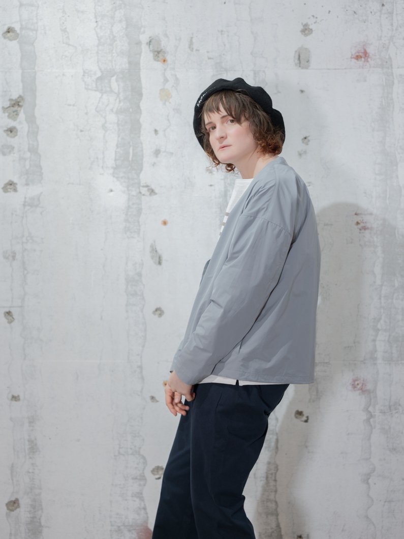 muguet uv cut polo knit ピンクベージュ muguet uv cut polo knit