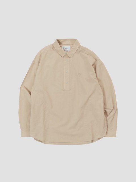 <img class='new_mark_img1' src='https://img.shop-pro.jp/img/new/icons1.gif' style='border:none;display:inline;margin:0px;padding:0px;width:auto;' />Snap pullover shirts GREIGE