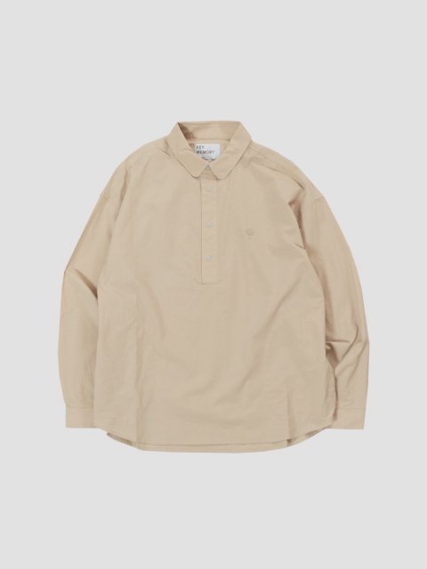 Snap pullover shirts GREIGE