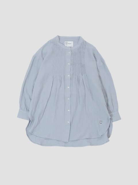 <img class='new_mark_img1' src='https://img.shop-pro.jp/img/new/icons1.gif' style='border:none;display:inline;margin:0px;padding:0px;width:auto;' />Pintuck gauze tunic BLUE