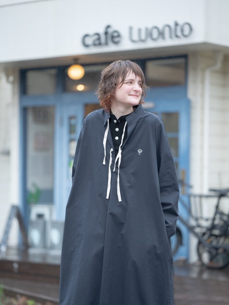 KEYMEMORY キーメモリーデニムシャツワンピースネイビー