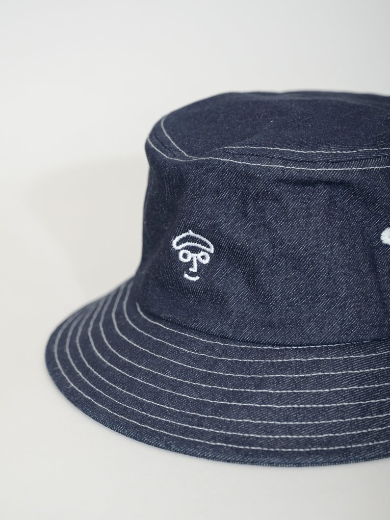 RILY デニム調 バケットハット デニム生地使用の大きめバケットハット - KEY MEMORY Online Shop