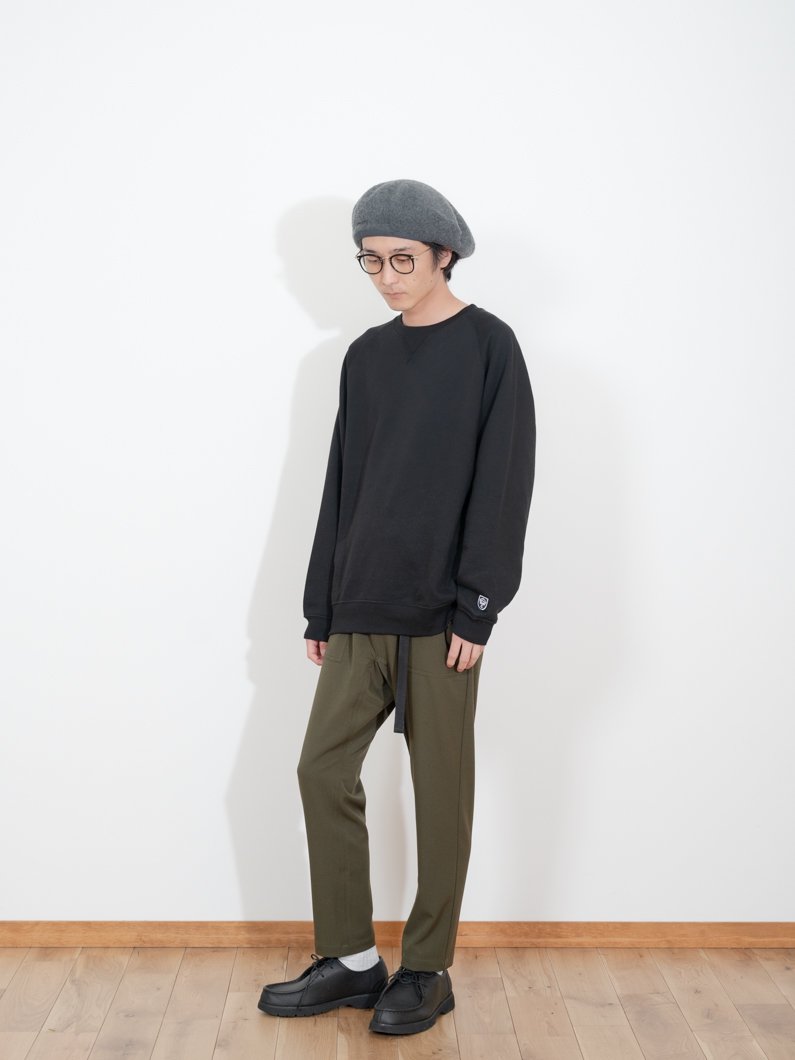 Gazette sweat BLACK | 定番の形にこだわった男女兼用スウェット - KEY