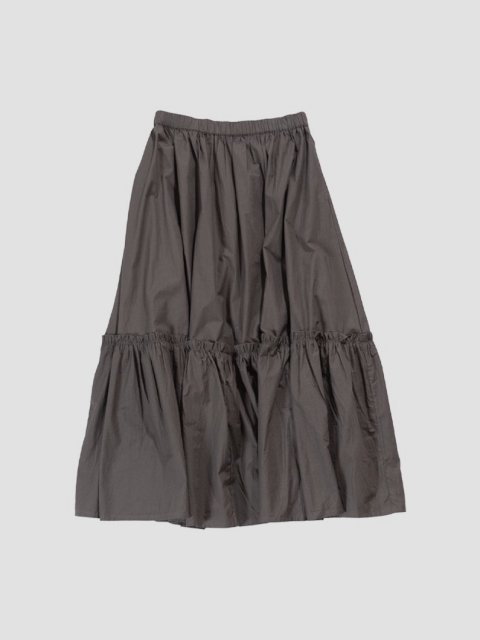 <img class='new_mark_img1' src='https://img.shop-pro.jp/img/new/icons1.gif' style='border:none;display:inline;margin:0px;padding:0px;width:auto;' />Tiered skirt CHARCOAL