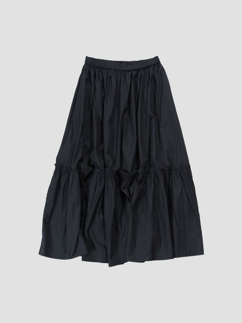 <img class='new_mark_img1' src='https://img.shop-pro.jp/img/new/icons1.gif' style='border:none;display:inline;margin:0px;padding:0px;width:auto;' />Tiered skirt BLACK
