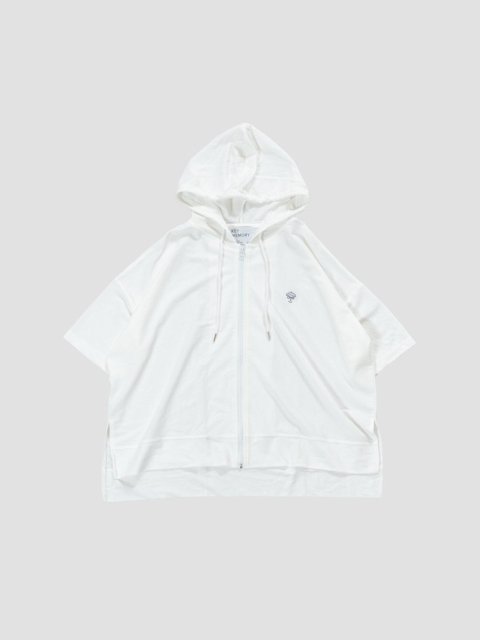 Cooltouch zip hoodie WHITE