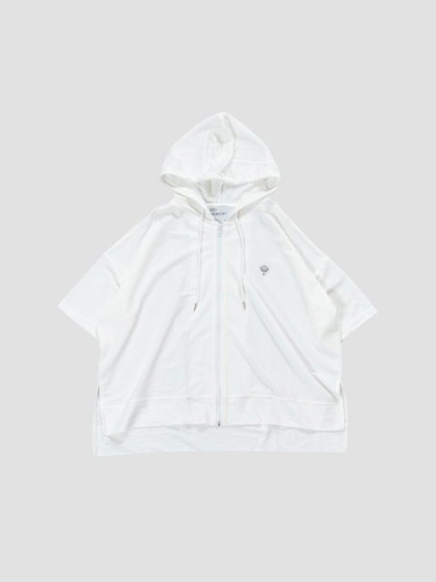 Cooltouch zip hoodie WHITE