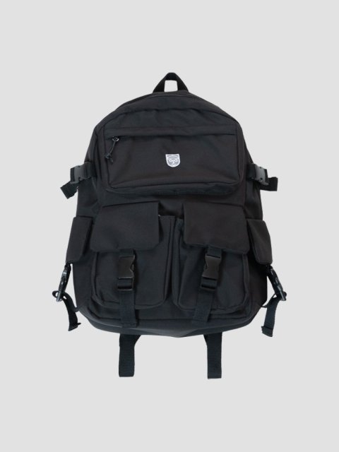 Waterrepellent big backpack BLACK