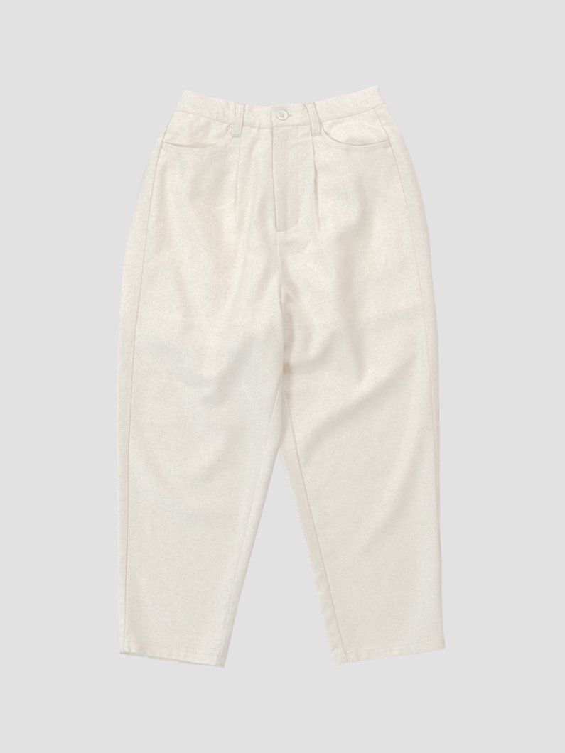 KEYMEMORY Cotton Linen Pants IVORY | ユニセックスゆったり