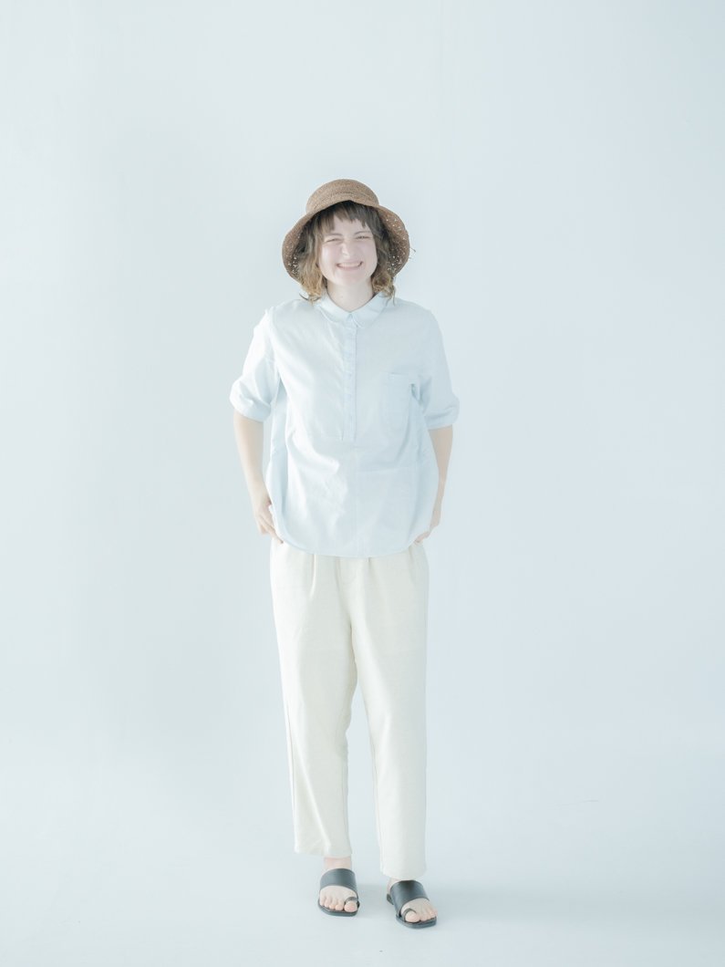 KEYMEMORY Cotton Linen Pants IVORY | ユニセックスゆったり