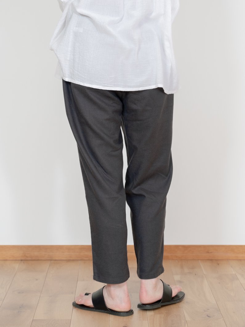 Cotton linen pants | キーメモリーゆったりリネンパンツ - KEY
