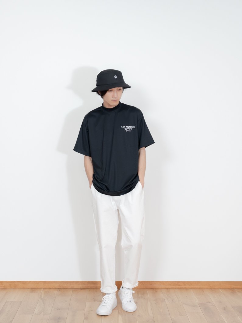 KEYMEMORYゴルフ|モックネックTシャツ|ブラック - KEY MEMORY Online