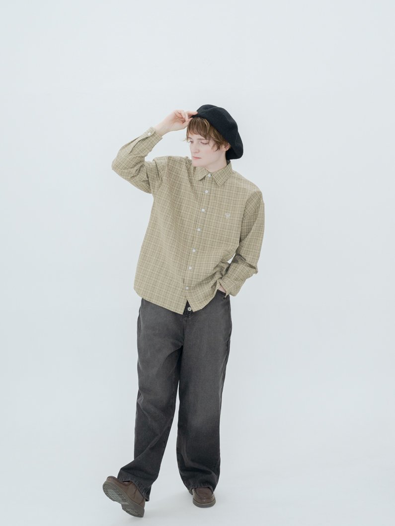 シアサッカーチェックシャツ | GREEN - KEY MEMORY Online Shop｜鎌倉