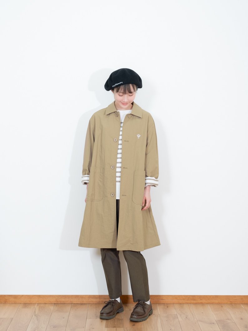 Nylon soutien collar coat | MOCA - KEY MEMORY Online Shop｜鎌倉