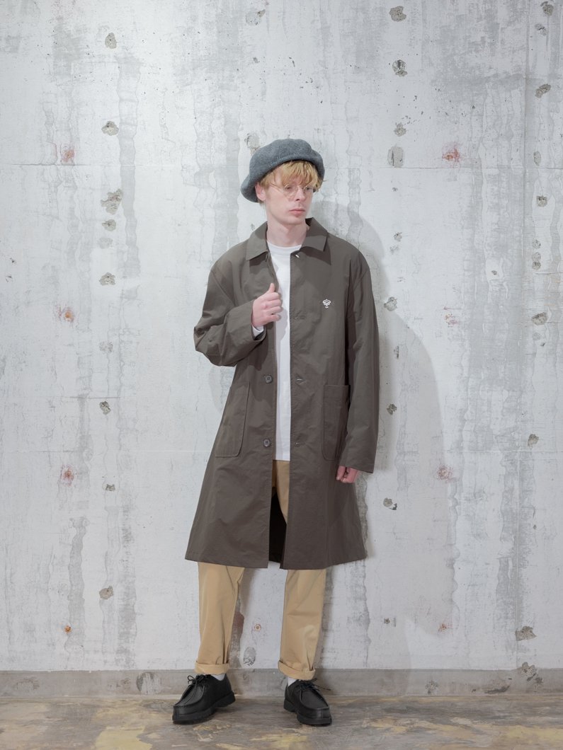 ナイロン ステンカラーコート | KHAKI - KEY MEMORY Online Shop｜鎌倉ファッションブランド【公式通販】