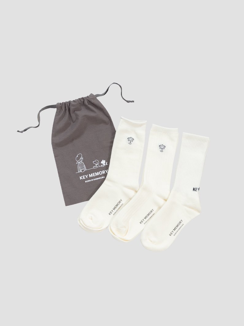 3-Pack socks | KEYMEMORY - KEY MEMORY Online Shop｜鎌倉