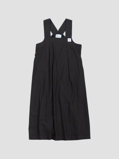 Front tuck overalls BLACK